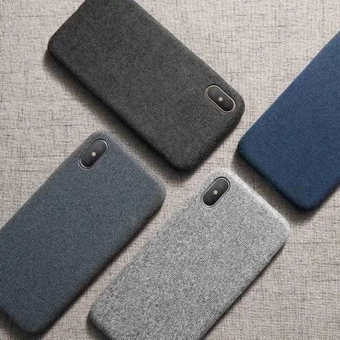 

Cloth Patterned Case For iPhone X XR XS Max Soft Phone Cases For iPhone 8 7 6S 6 Plus Cover Accessories Funda