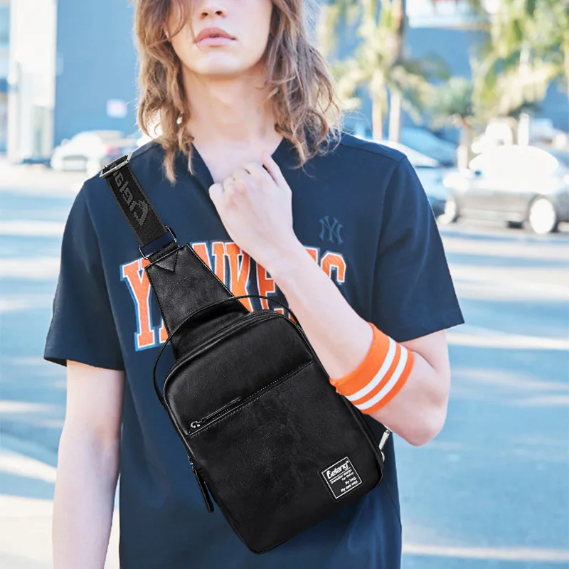 

LIELANG Chest bag men casual multi-function 2019 brand bag new fashion bag shoulder messenger men chest bag leather