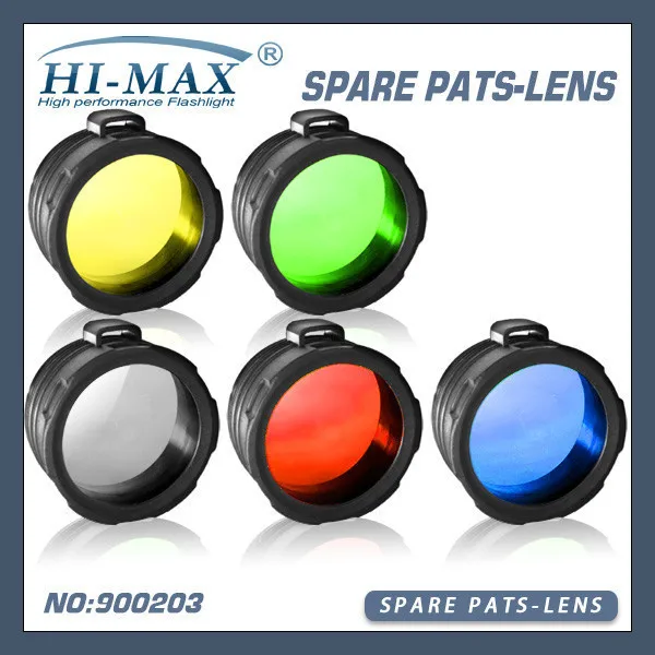 HOT!! 1 PCS HI MAX NEW C8 flashlight lens glass lens one color from Red/Yellow/Green/Blue/White