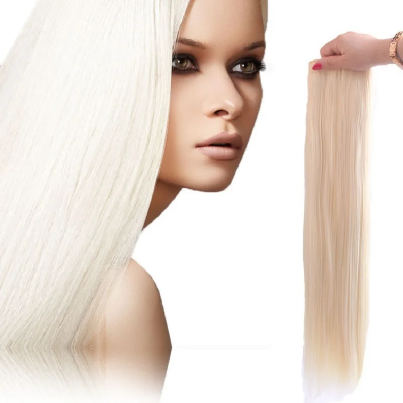 22inches Fashion clip in hair extensions cheap sexy Straight hair style
