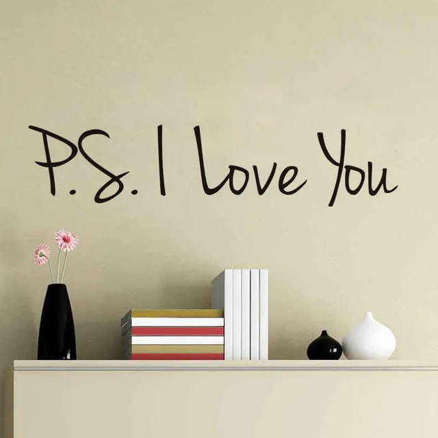 i love you quotes wall decals romantic creative art removable pvc