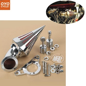 

For 01-09 Harley Softail Road King Glide Spike Cone Motorcycle Air Cleaner Intake Filters Kit Accessories 2001 2002 2003-2009