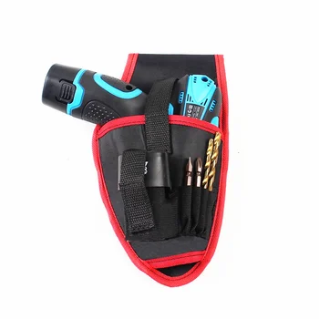 

free shipping cloth tool bag 12v cordless drill waist hanging pocket multifunction tool bag electrician hardware repair kit