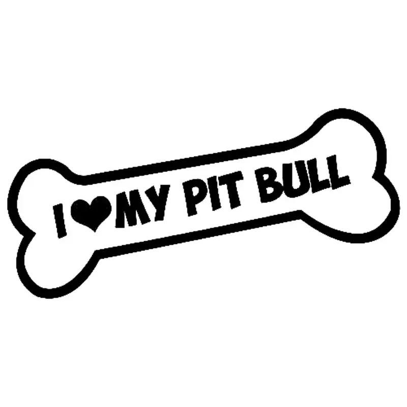 15 9 см * 5 собачья кость I Love My Pit Bull виниловая наклейка на бампер стикер Pitbull
