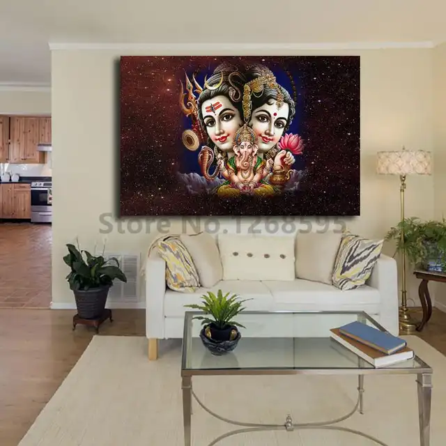 Online Shop Lord Shiva Parvati Ganesha Animated Wallpaper Canvas Online Shop Lord Shiva Parvati Ganesha Animated Wallpaper Canvas