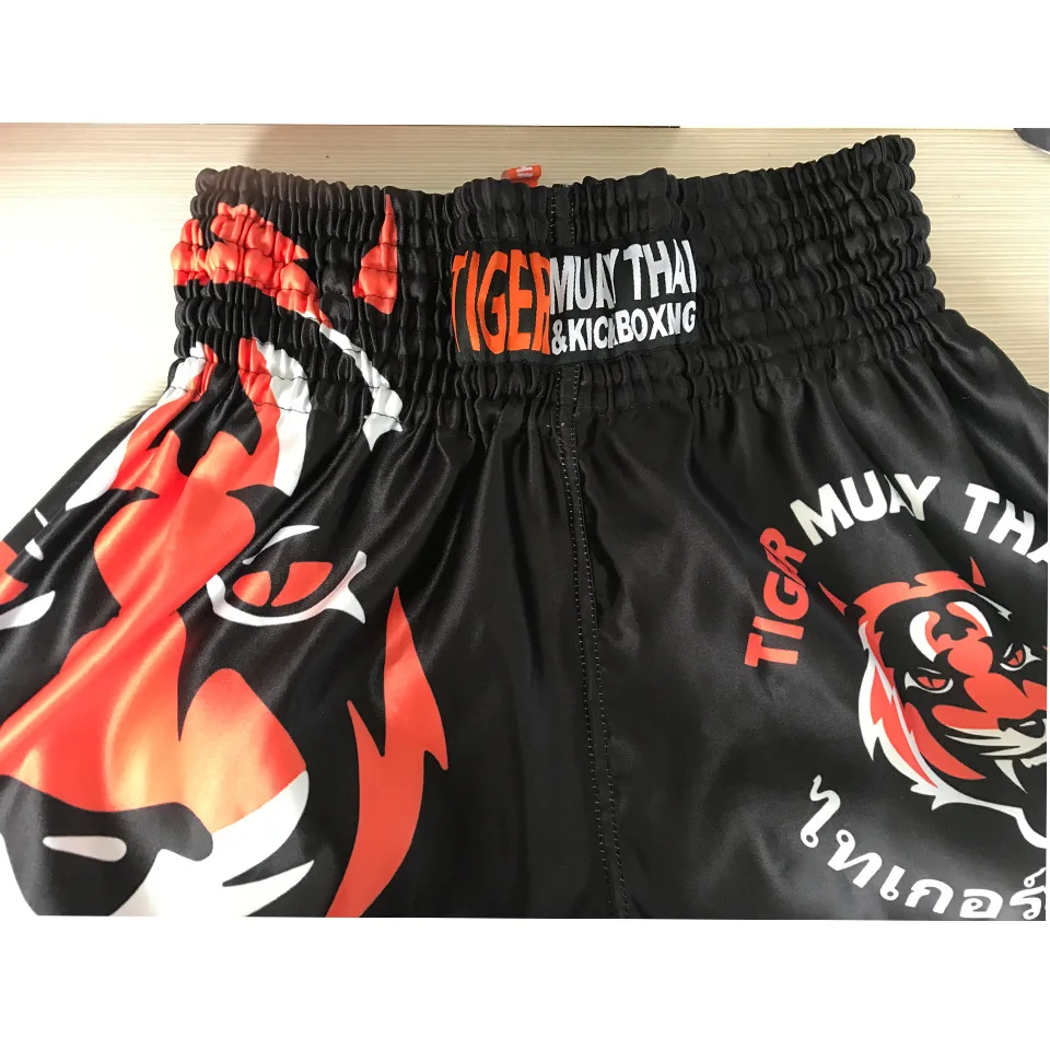 Боксерские штаны MMA Tiger Muay Thai Комбинированные тренировочные дышащие шорты Sanda