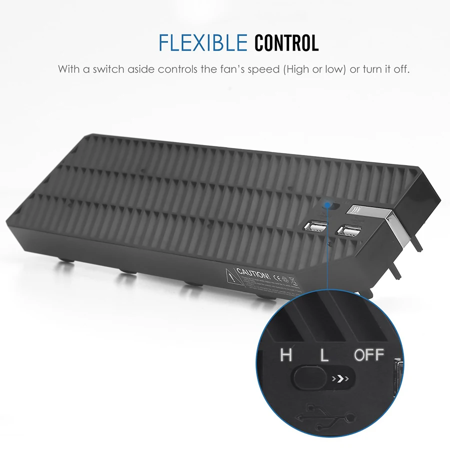 High Speed USB Hub Exhauster Cooling Fan Cooler Stand for XBOX ONE Console