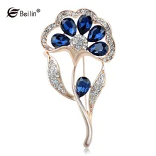 

Women's Rose Gold Plated Crystal Rhinestone Lapel Pins Brooches Fashion Jewelry Flower Brooches Scarf Buckle Clips AI860041