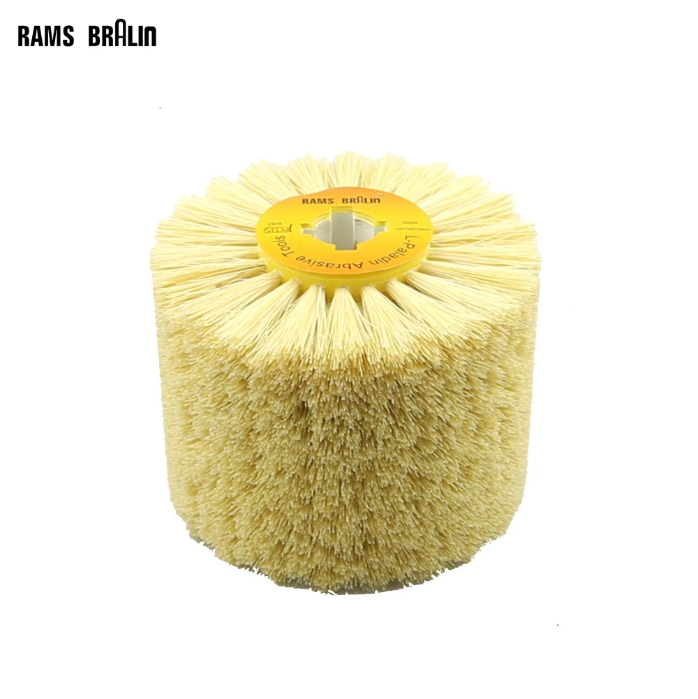 1 pcs 120*100*19mm Sisal Bristle Polishing Waxing Wheel Brush for Annatto Rosewood Furniture Surfac