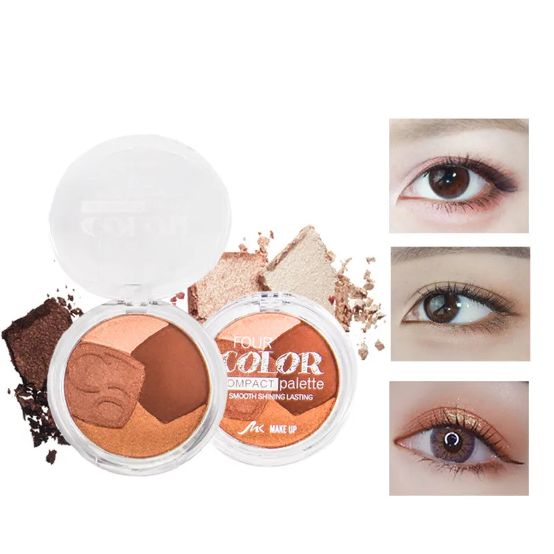 

New 6 Colors Shimmer Eyeshadow Matte Long-lasting Nude Makeup Palette Diamond Gloss Cosmetics Set Paint Waterproof Shiny Shadow
