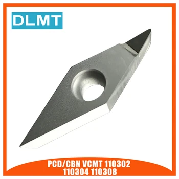 

PCD/CBN VCMT110302 VCMT110304 VCMT110308 1PCS Turning Insert Diamond Inserts For Lathe Tools
