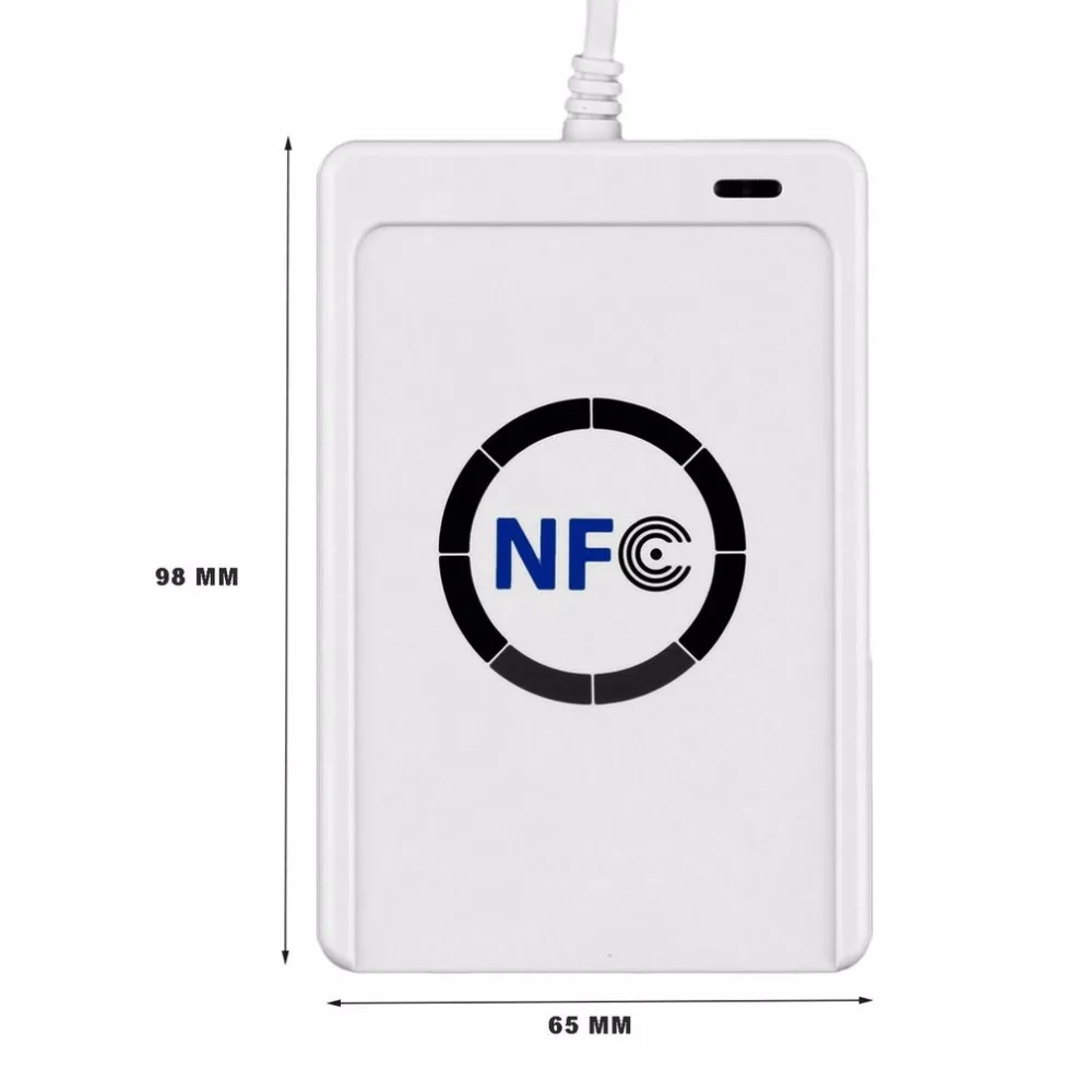 NFC ACR122U RFID смарт-карта Дубликатор с индикатором Дубликатор записываемый клон по USB S50 13,56 МГц ISO/IEC18092 + 5 шт M1 карты