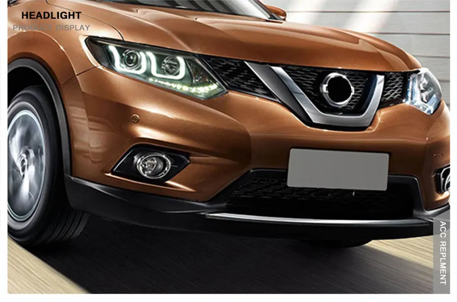 2 шт. светодиодный фары для Nissan X-Trail- светодиодный автомобильный фонарь ангельские глазки ксенон HID комплект Противотуманные фары светодиодный дневные ходовые огни