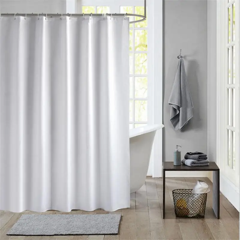Dafield Shower Liner White Curtain Bathroom Bath Waterptoof Washable Polyester | Дом и сад