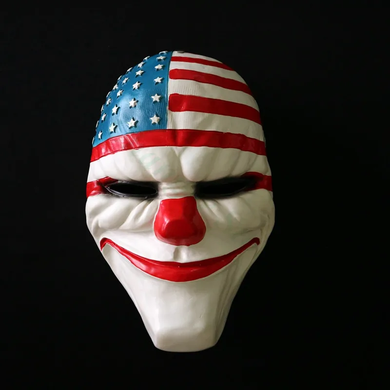 Payday 2 маска The Heist Dallas полимерный шлем Косплей Хэллоуин ужас клоун вечерние