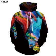 KYKU 3d Hoodies Colorful Sweatshirts men Art Hooded Casual Gothic Hoodie Print Abstract Hoody Anime Hoodes 3d undefined