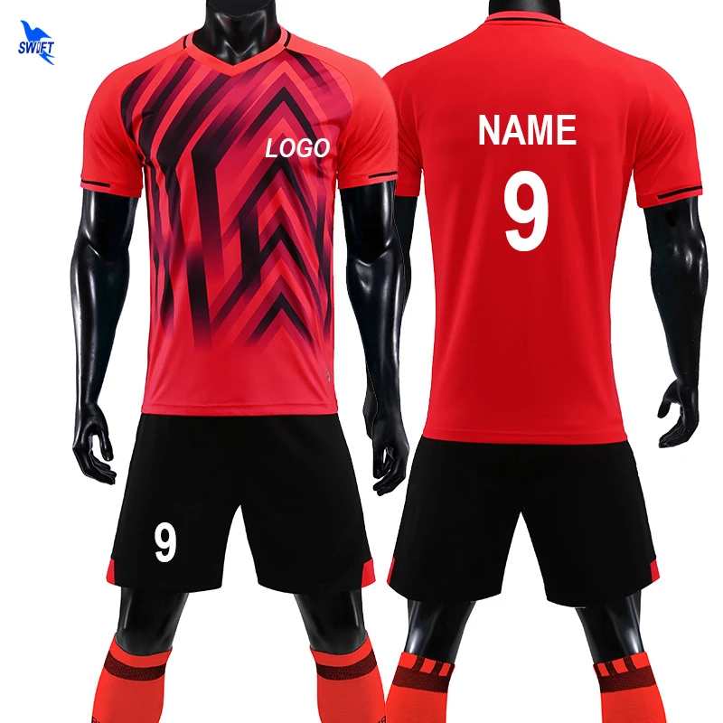 

DIY 2018-2019 Football Jerseys Set Survetement Soccer Uniforms Breathable Customized Team Sports Tracksuit Futsal Training Suits