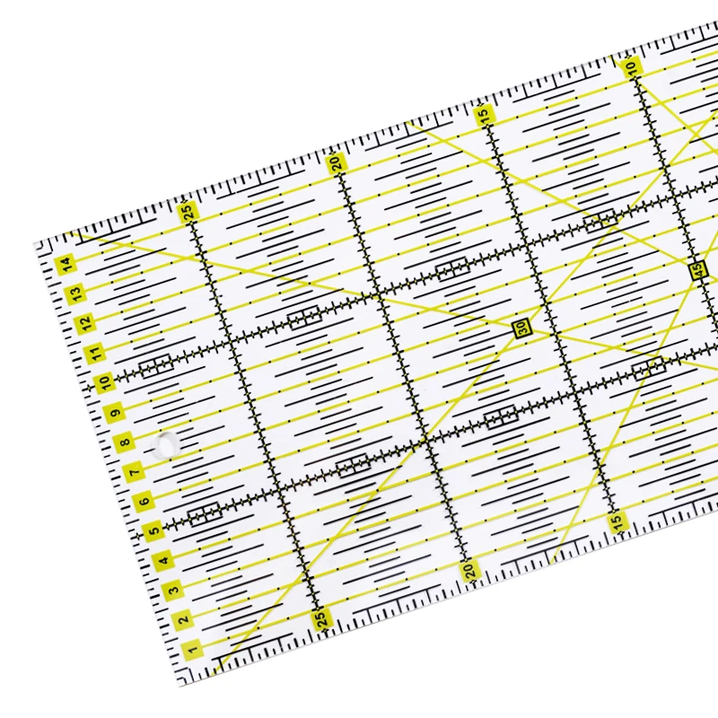 LMDZ многоцелевой Лоскутная Ткань квилтинговая линейка DIY Дизайн одежды режущая Линейка 30*15 см Акриловые линейки квилтеров