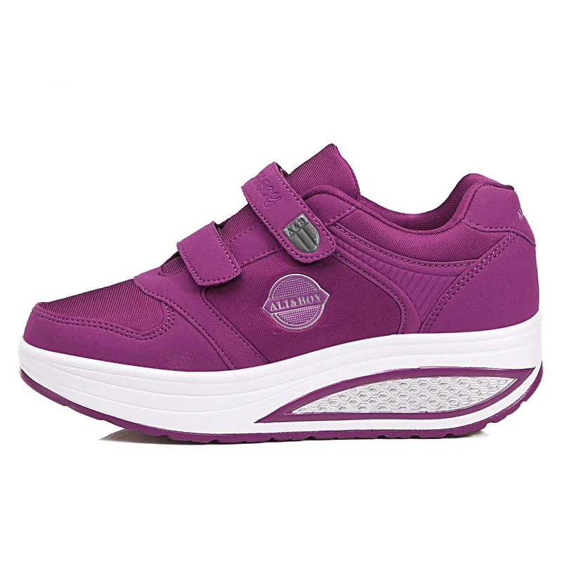 جديد إمرأة أسود أرجواني التنغيم الأحذية التخسيس تنفس منصة إسفين أحذية الصحة feminino zapatillas deportivas موهير جديد إمرأة أسود أرجواني التنغيم الأحذية التخسيس تنفس منصة إسفين أحذية الصحة feminino zapatillas deportivas موهير