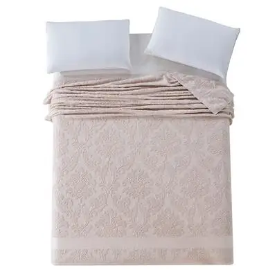 Хлопковое одеяло, японский стиль, для взрослых, полный размер королевы, цветочный узор, жаккардовое летнее полотенце, одеяла на кровать - Цвет: Шоколад