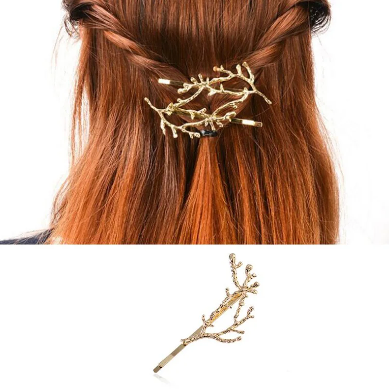 SMJEL Boho шикарные металлические ветки дерева заколки для волос для женщин и девочек свадебные аксессуары для волос Головные уборы ювелирные украшения заколки для волос