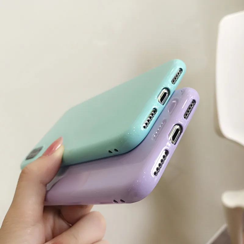 Silicone Glitter Powder TPU Soft Candy Color Cover Phone Cases For Samsung Galaxy S9 S8 Plus S7 S6 Edge Note 9 8 Back Protect