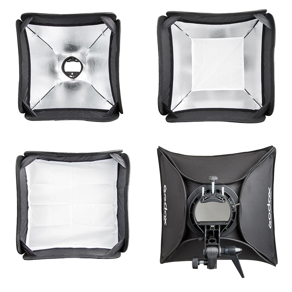 Удобный софтбокс Godox Speedlite 40*40 см 15 7 дюйма с S образным кронштейном Bowens сумкой для