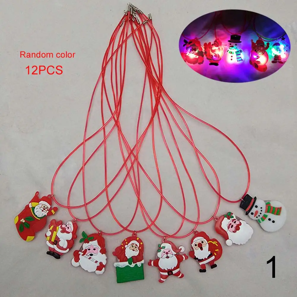 12Pcs/Set Children Toy LED Necklaces Kids Boy Girl Gifts Luminous