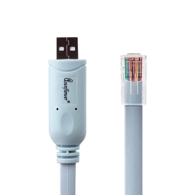 

1.8M Ciscon Console RJ45 USB Extension For Mac OC 8 9 X For Android Windows XP/9/8/98 FTDI USB FT232R chip + RS232 Level Shifter