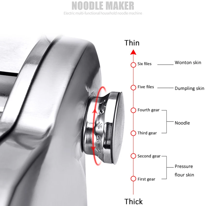 Pressing flour machine home electric noodle automatic pasta machine stainless steel noodle cutting dumpling skin