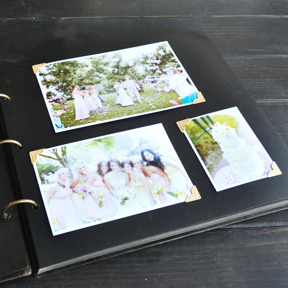 personalized wedding photo album wedding guest book custom wedding photo album black pages