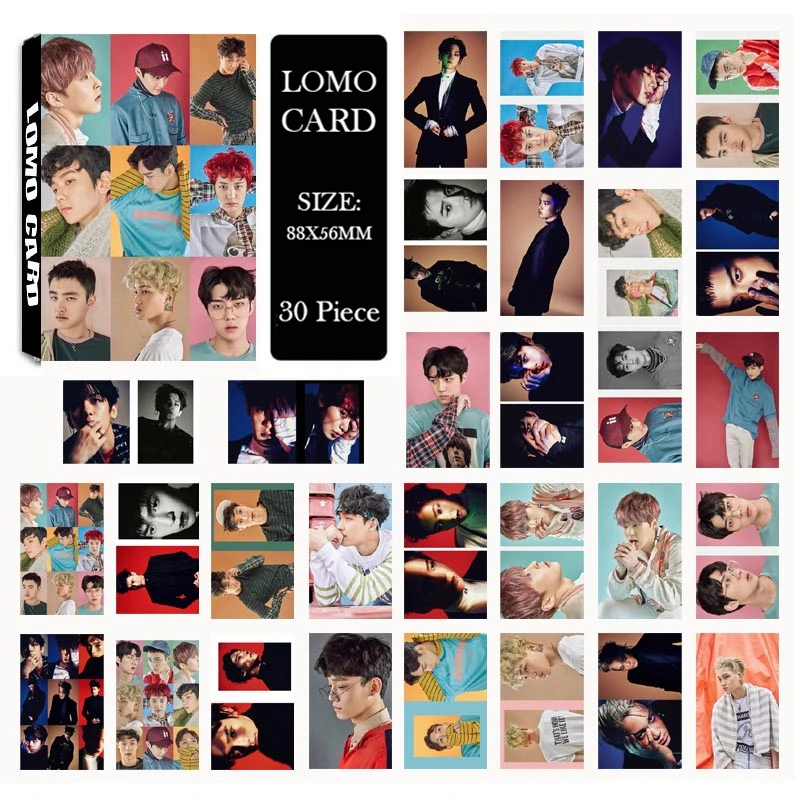 LOMO Card KPOP BIGBANG/EXO/BLACKPINK/GOT7/IKON/RED VELVET/SJ/NCT127/IZONE/TXT/TWICE/MONSTAX/Album Small Cards Photo Photocard