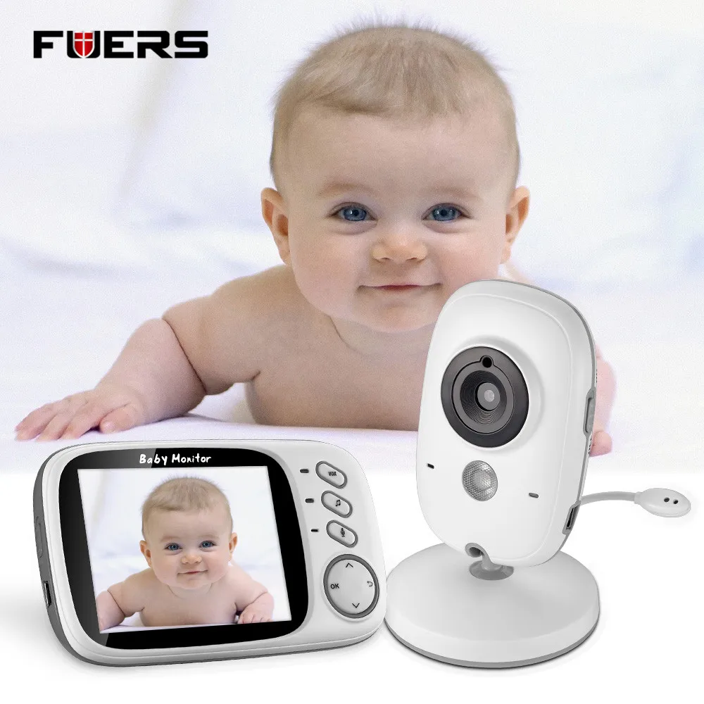

Fuers 3.2''VB603 Wireless Baby Monitor Audio Video Baby Camera Portable Baby Walkie Talkie Temperature monitor For Sleeping