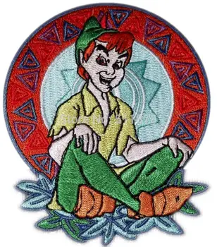 

PETER PAN Sitting Collectible Figure TV MOVIE SERIES EMBROIDERED Iron On Patch TRANSFER Badge