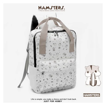 

HAMSTERS Floral Backpack Large-Capacity Travel Leisure Bag Woman Backpack Multifunctional Girl SchoolBags Water repellent