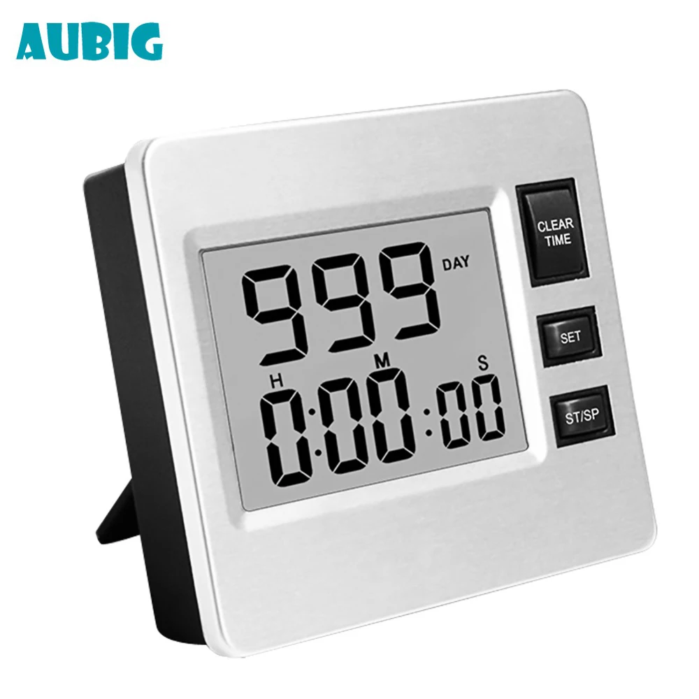 

Aubig Kitchen Cooking Timer Clock Large LCD Digital Display Alarm Colck Count-Down Up Clock Kitchen Timing Tools Stop Watch