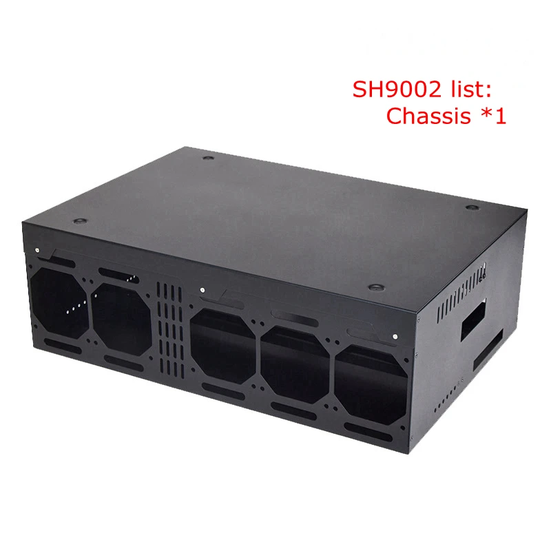 Mining Machine PC Case 9 GPU USB Miner Bitcoin Frame ETH ETC XMR Crypto Coin Open Air Case For RX 470 480 570 580 P104 P106