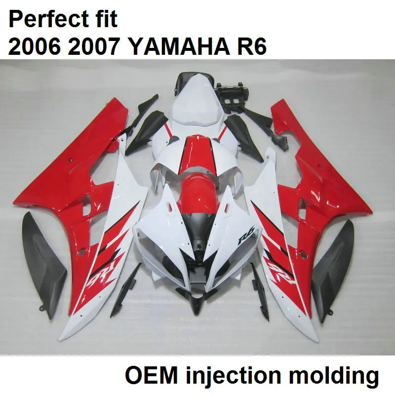 NT White Blue Black Red Fairing Fit for YAMAHA 2006 2007 YZF R6 Injection Mold ABS Plastics New Bodywork Bodyframe 06 07 YZF-R6 A083 