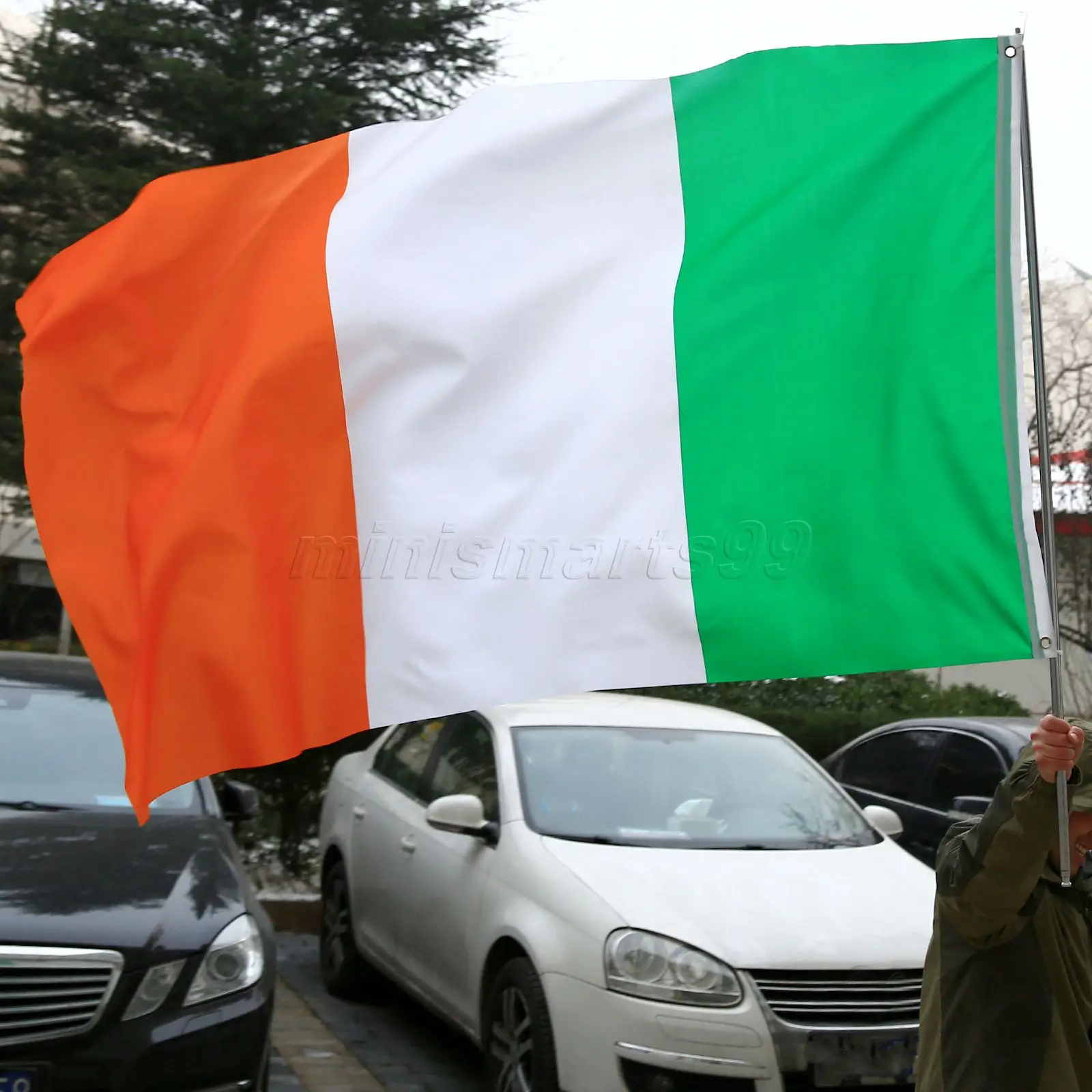 

High Quality 3f x 5ft Ireland National Flags Polyester Irish Flag 90x150cm Indoor Outdoor Banners For Celebration Big Flag