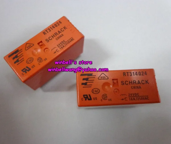 10 шт./лот абсолютно новое реле питания 24 В RT314024 8 контактов SPDT 16A 250VAC ~ |