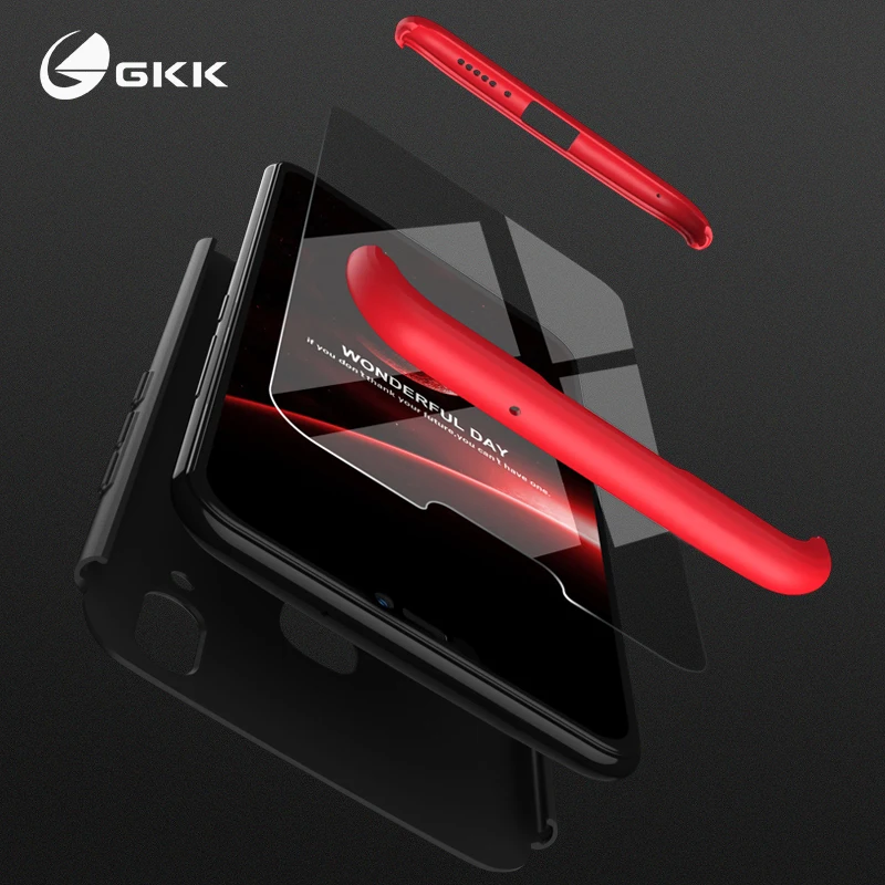 

GKK Original Case for huawei Nova 3 case 3 IN 1 360 Protection Slim Armor Matte Hard PC Cover for huawei Nova 3 Fundas Coque