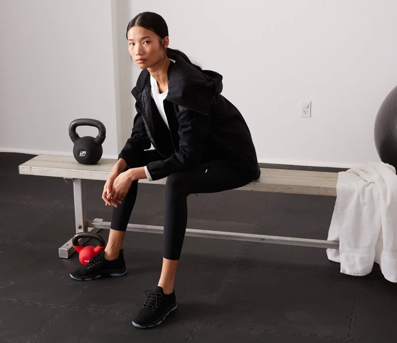 Li-Ning/Женская обувь для тренировок на мягкой подушке; однотонная трикотажная подкладка; дышащая Спортивная обувь для фитнеса; удобные кроссовки; AFJN016 YXX036