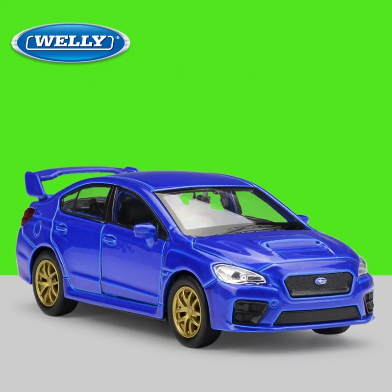 

1:36 Welly Subaru WRX STI Alloy Toys Pull Back Diecast Model Car