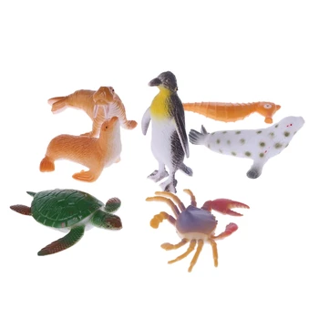 

New 24Pcs Ocean Animals Figure Dolphin Turtle Whale Model Toys Sea Creatures