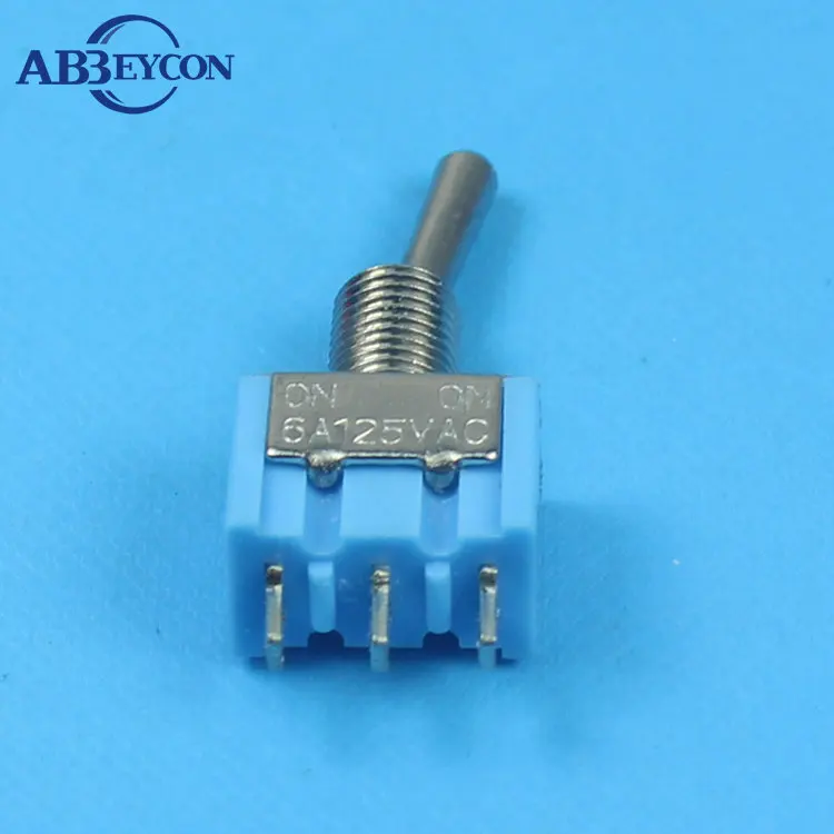 

6mm mounting toggle switch 3pin blue ON-ON toggle switch