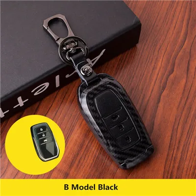

Leather Car Key Case Cover For Toyota Corolla Rav4 2017 Land Cruiser 200 Prado Avensis Auris Yaris Camry key holder wallet