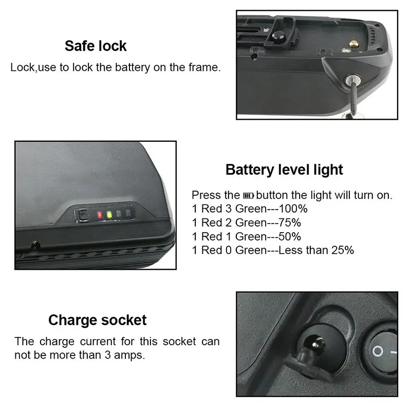 Best 48V 1000W 1200W Ebike Battery 48V 17.5Ah 13S Samsung Cell 40A 30A BMS Newest Hailong Electric Bicycle Battery 6