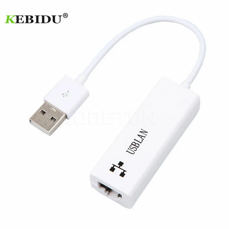 

Kebidu USB 2.0 to RJ45 Lan Network Ethernet Cable Adapter Card 8152B For Mac OS Android PC Laptop SmartTV Win 10 7 8 XP 100Mbps