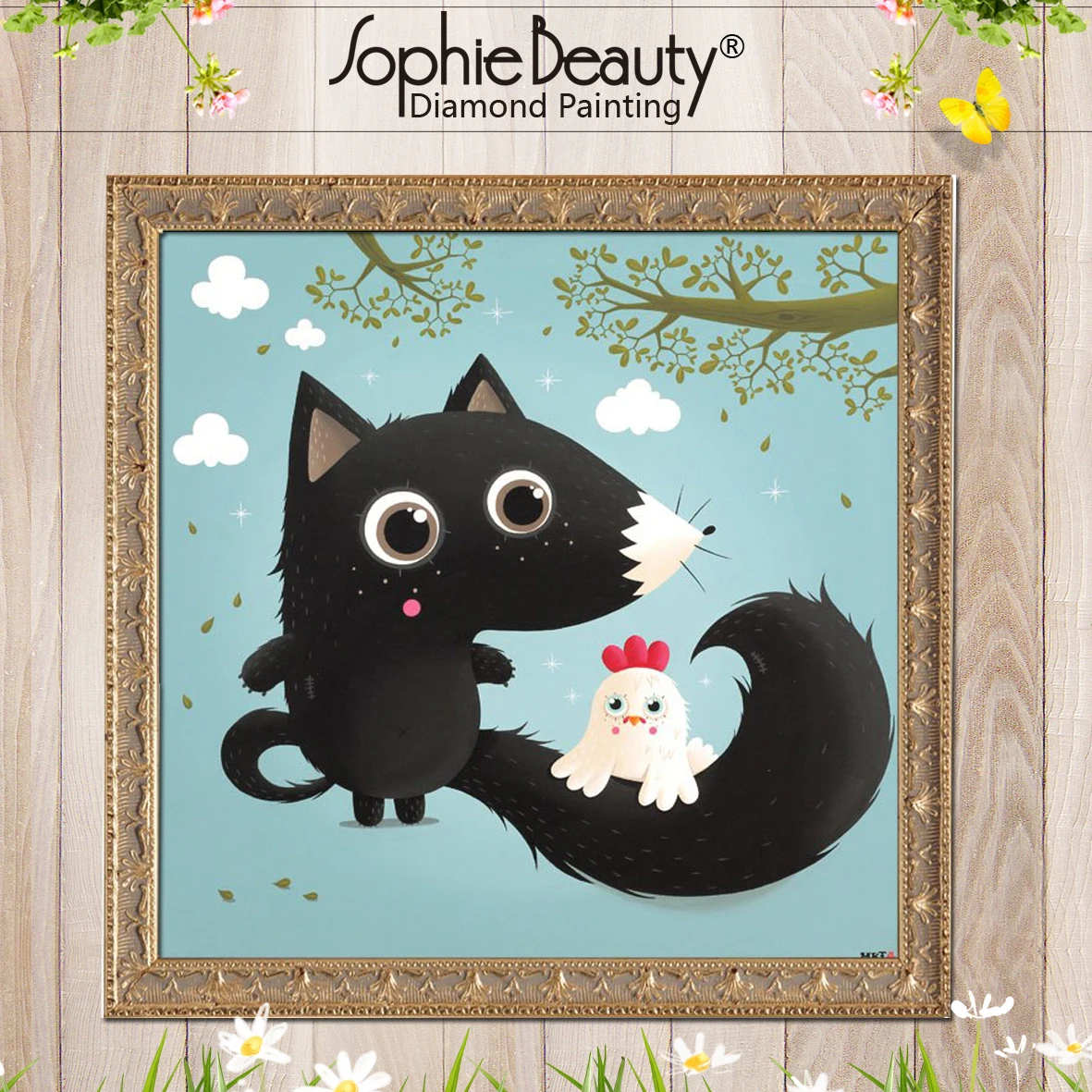 Набор для вышивки из круглых квадратных страз Sophie Beauty вышитая крестом ручная