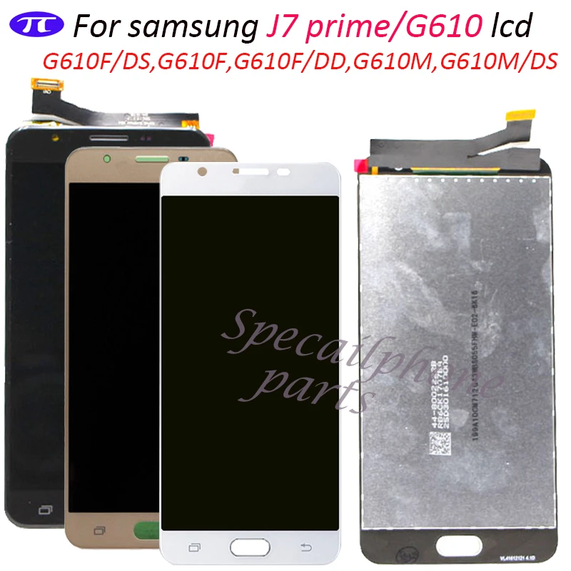 

Adjust LCD Replacement Digitizer For Samsung Galaxy J7 Prime G610 G610F On7 2016 G6100 Display Touch Screen Assembly Double Hole